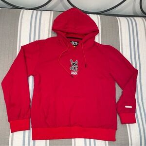 BKYS Black Keys Red Lucky Charm Voodoo Bunny Pullover Hoodie Size L